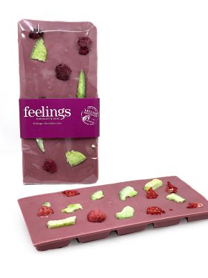 RUBY CHOCOLATE BAR  WITH DRIED FRUITS