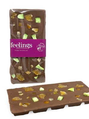 MILK CHOCOLATE BAR  WITH DRIED FRUITS