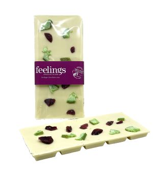 WHITE CHOCOLATE BAR  WITH DRIED FRUITS